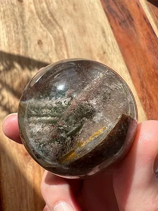 Lodolite/Garden Quartz Sphere