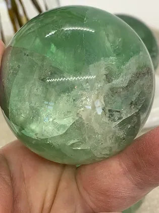 Green/Rainbow Fluorite Sphere