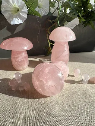 Rose Quartz Mushroom