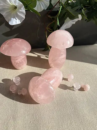 Rose Quartz Mushroom