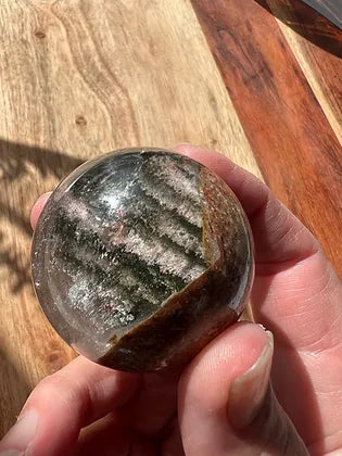 Lodolite/Garden Quartz Sphere