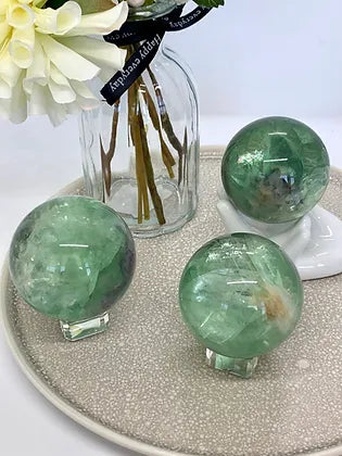 Green/Rainbow Fluorite Sphere