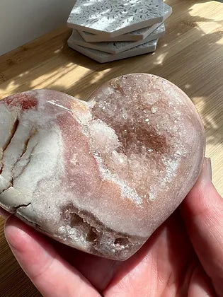 Pink Amethyst Heart