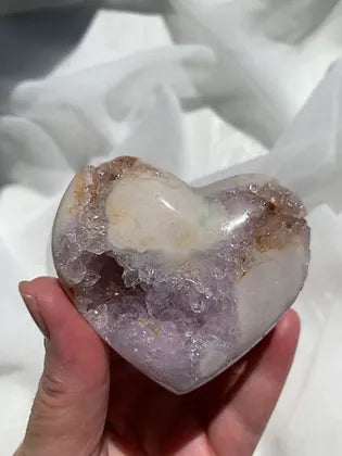 Pink Amethyst Heart