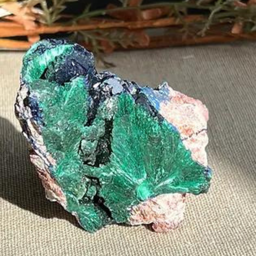 Azurite and Malachite Specimen