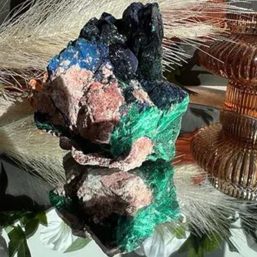 Azurite and Malachite Specimen