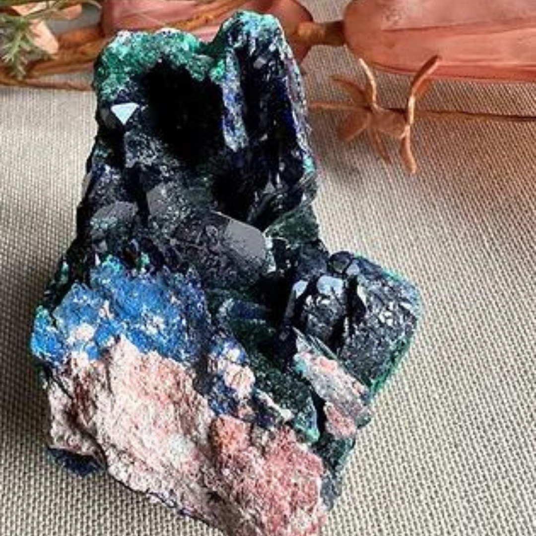 Azurite and Malachite Specimen