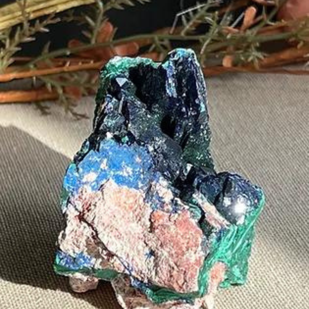 Azurite and Malachite Specimen