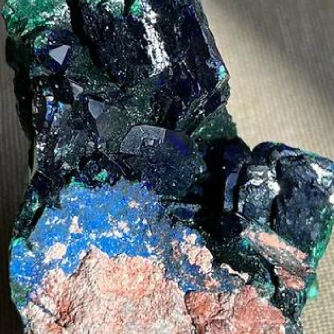 Azurite and Malachite Specimen