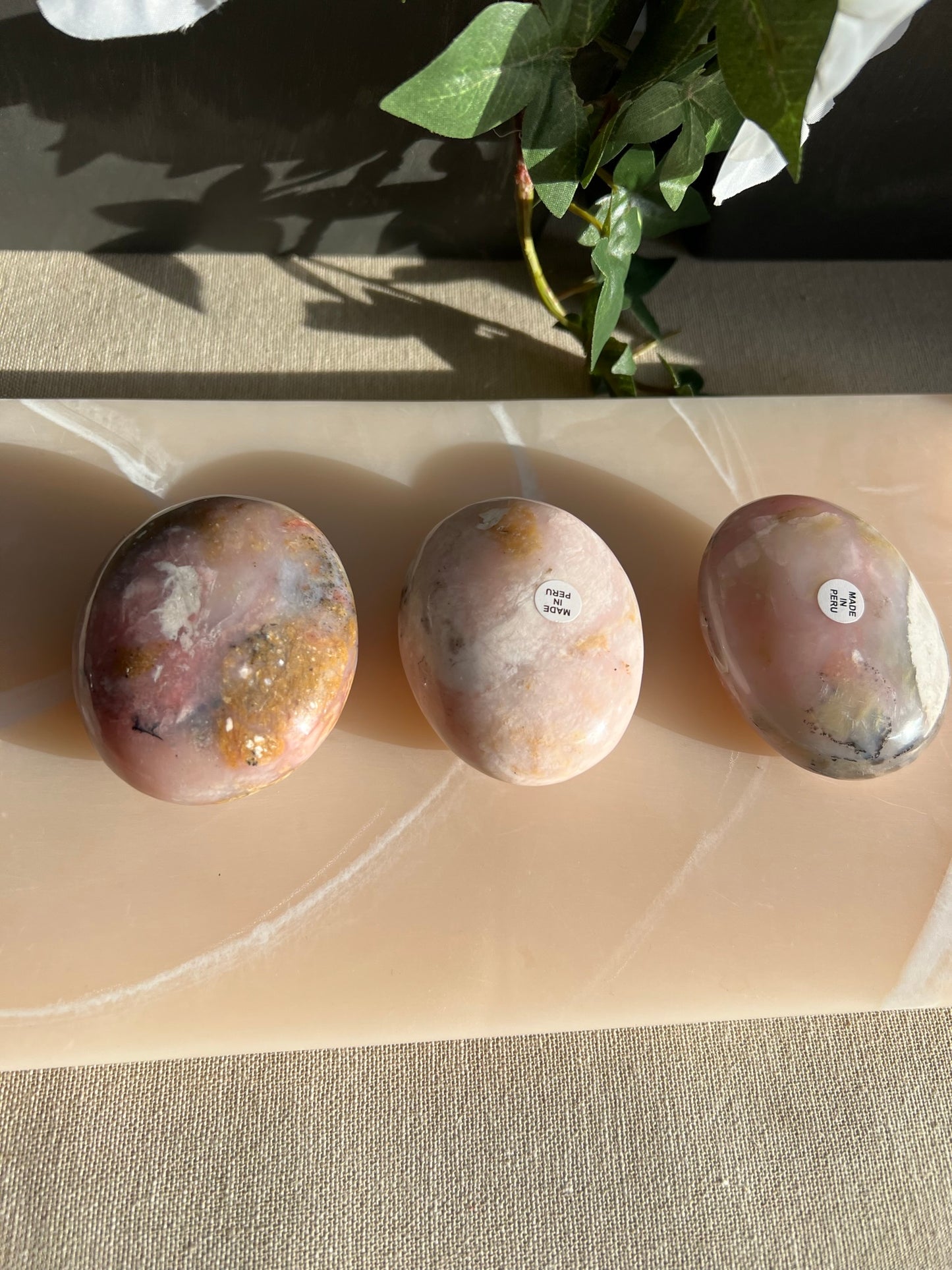 Peruvian Pink Opal Palmstone