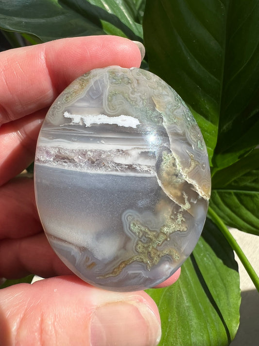 Moss Agate Palmstone