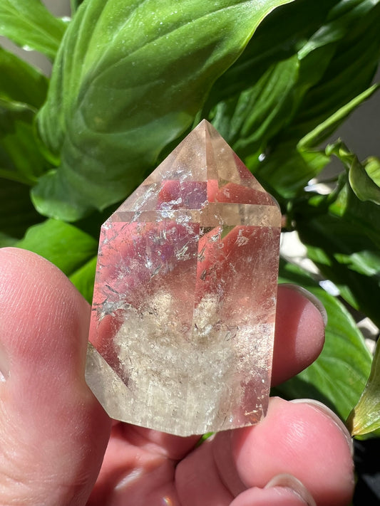 Clear Quartz Tower with Inclusions