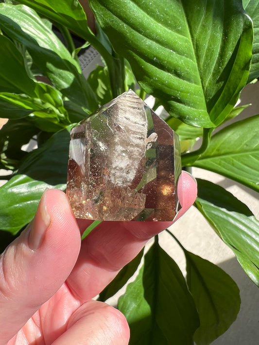 Clear Quartz Tower with Inclusions