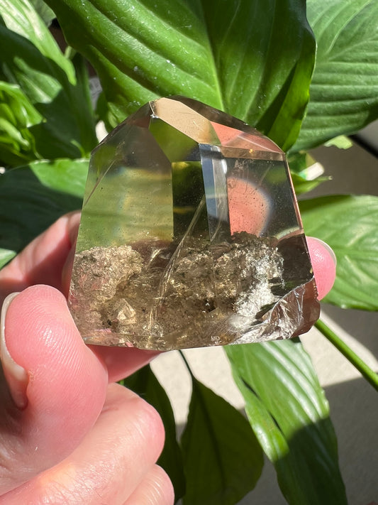 Clear Quartz Tower with Inclusions