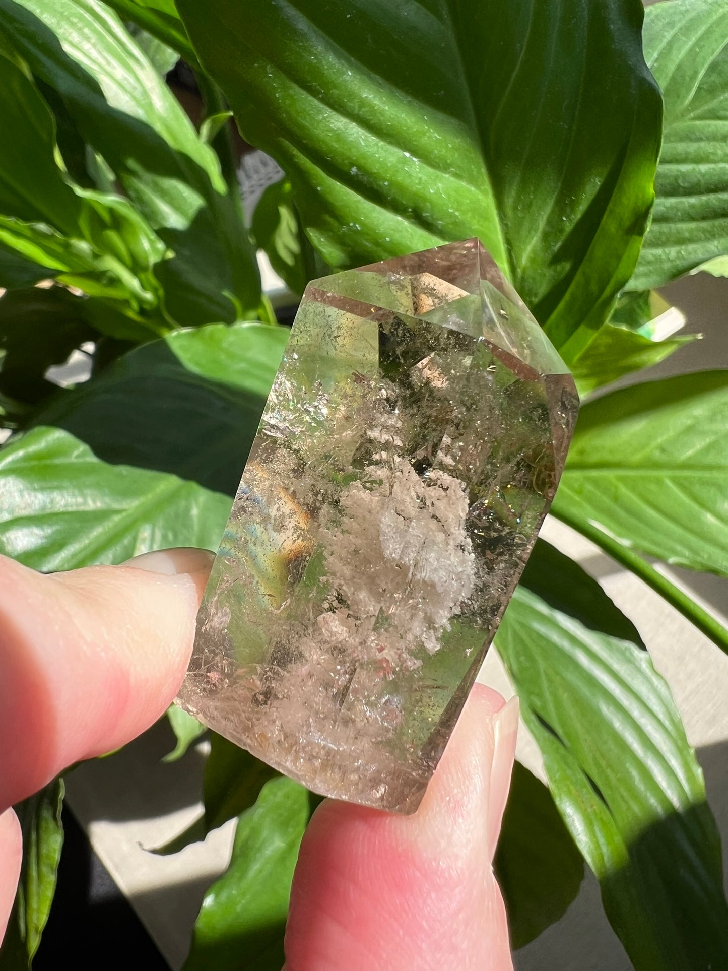 Clear Quartz Tower with Inclusions