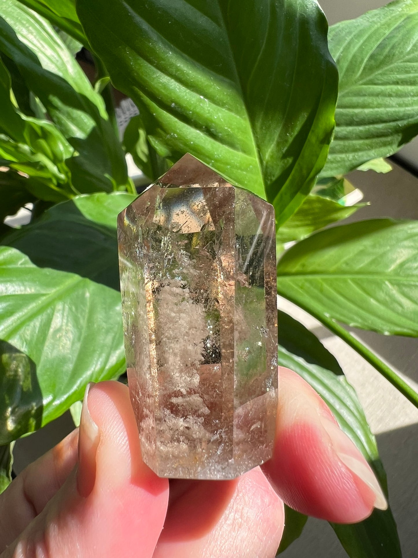 Clear Quartz Tower with Inclusions