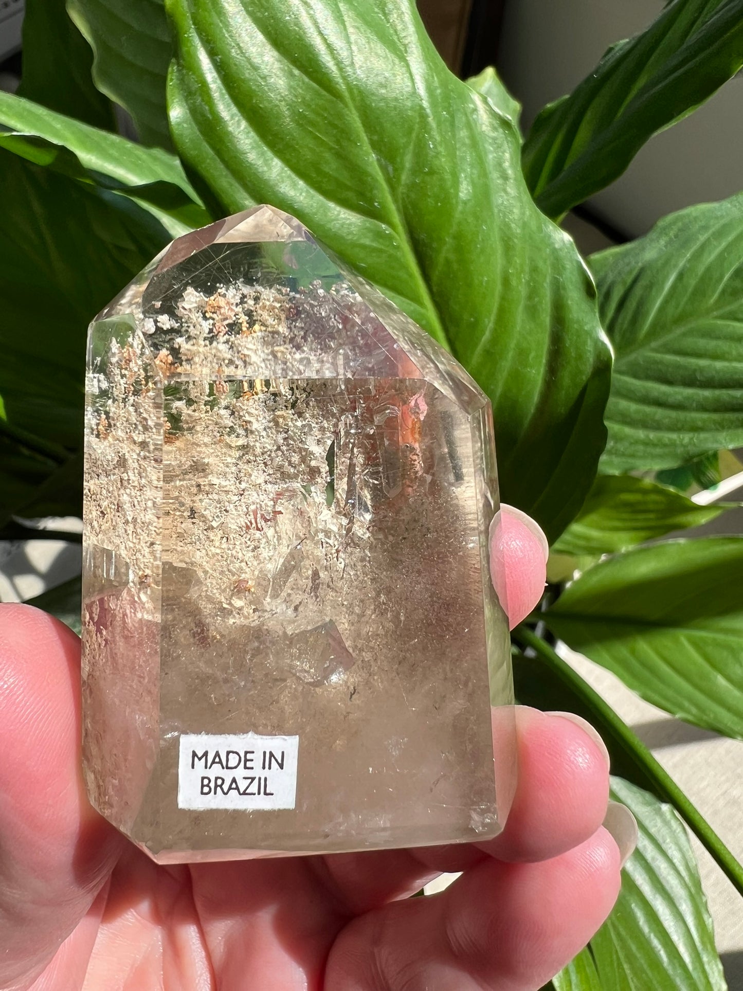 Clear Quartz Tower with Inclusions