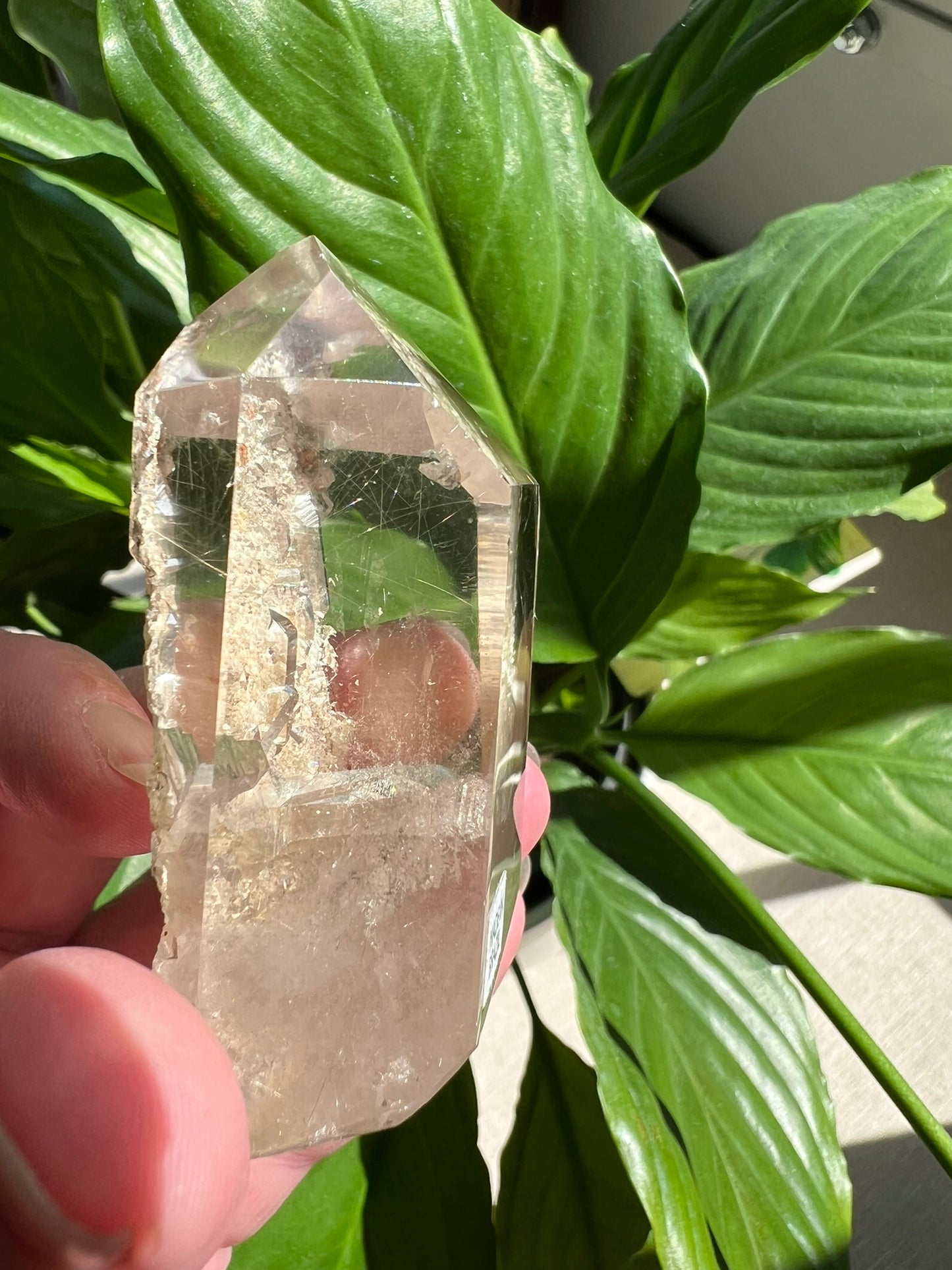 Clear Quartz Tower with Inclusions