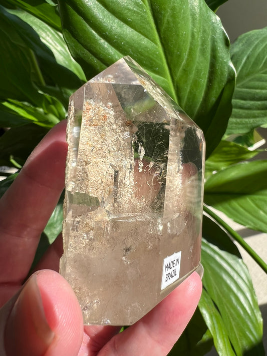 Clear Quartz Tower with Inclusions