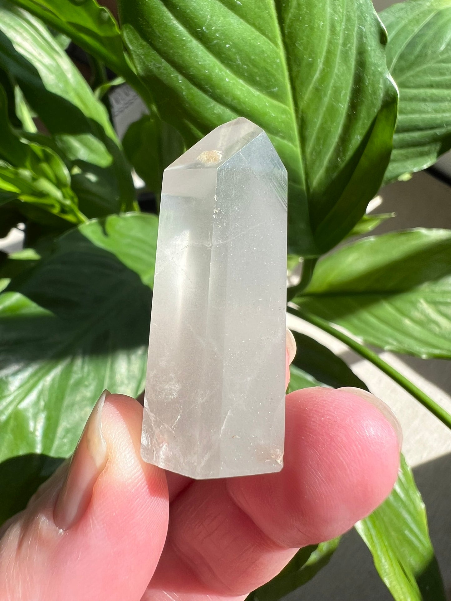 Clear Quartz Tower with Inclusions