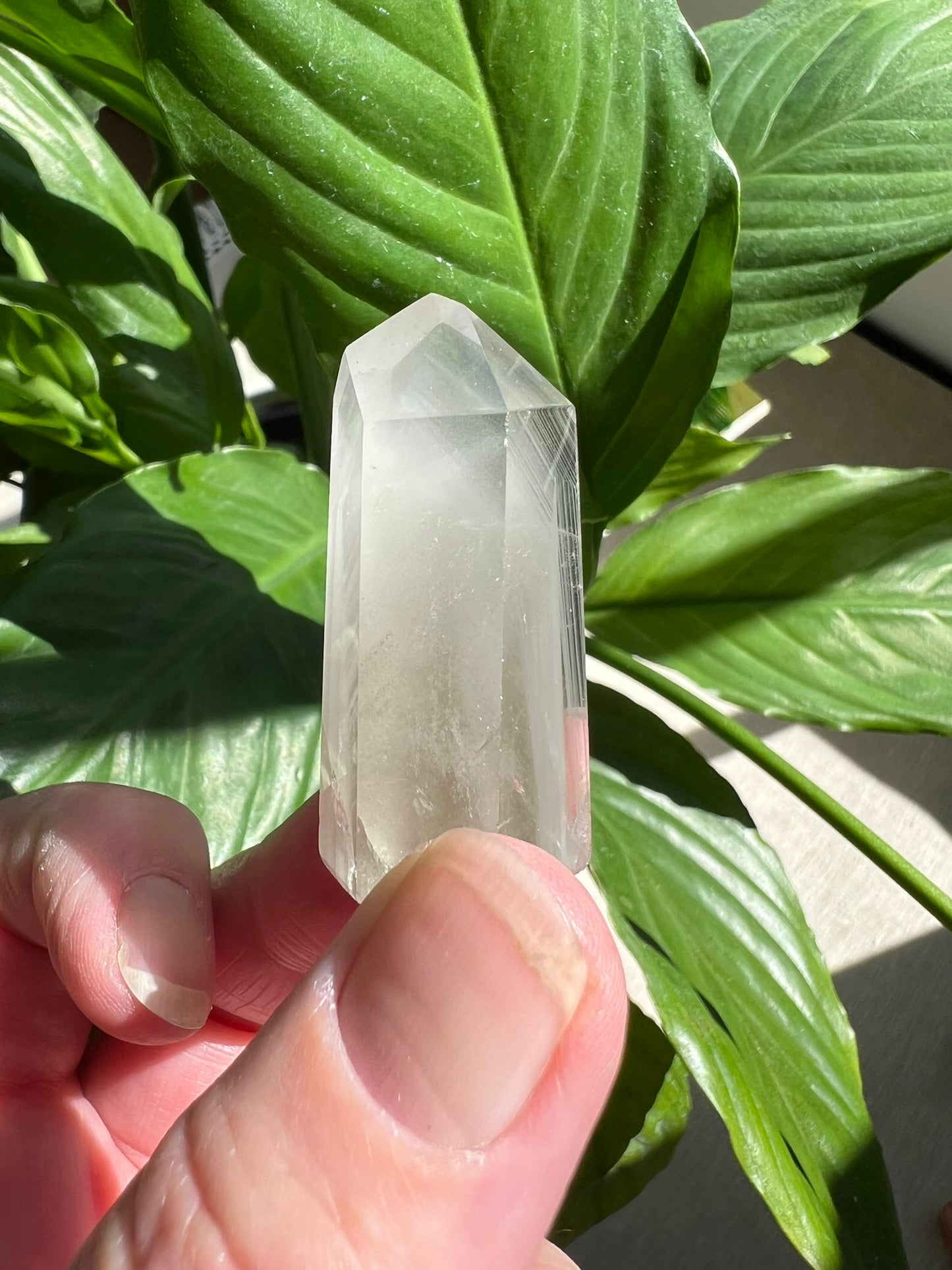 Clear Quartz Tower with Inclusions