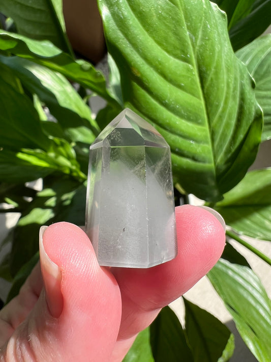 Clear Quartz Tower with Inclusions