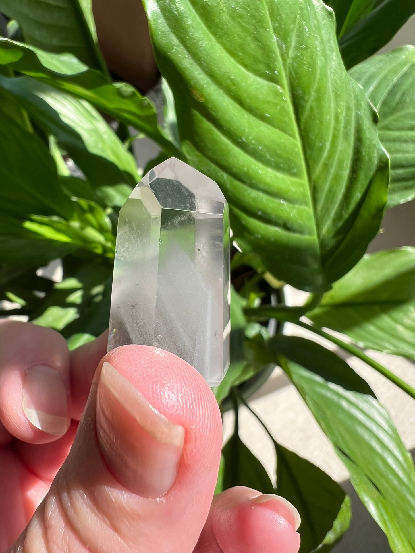 Clear Quartz Tower with Inclusions