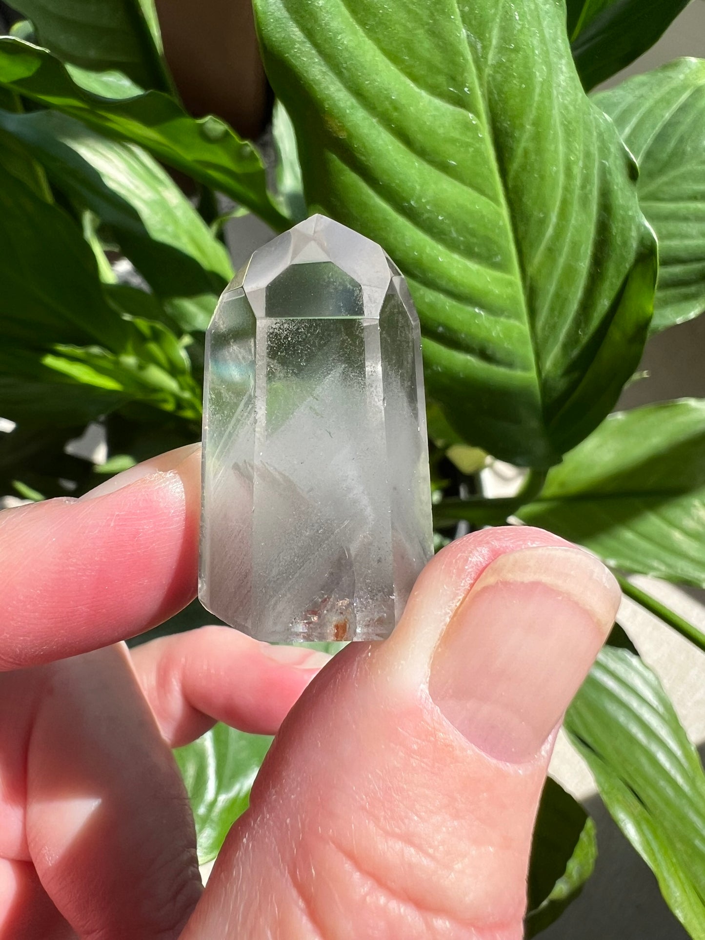 Clear Quartz Tower with Inclusions