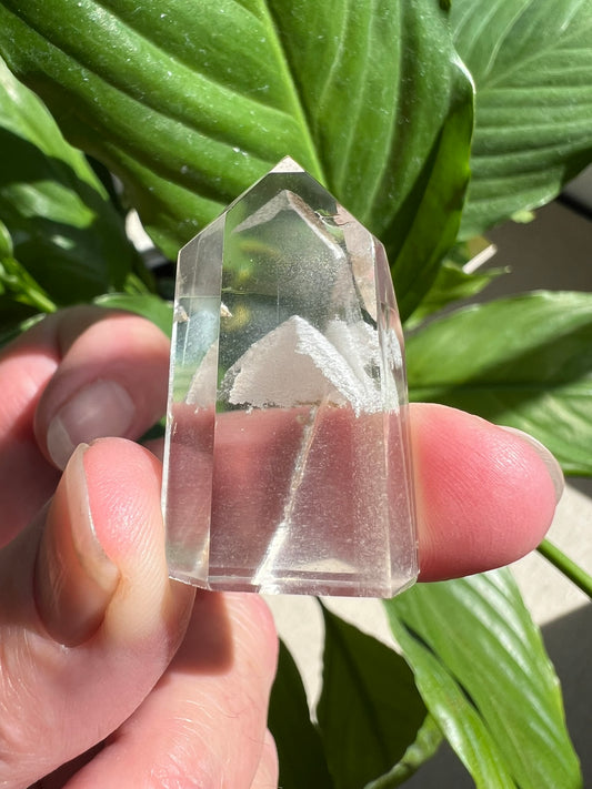 Clear Quartz Tower with Inclusions