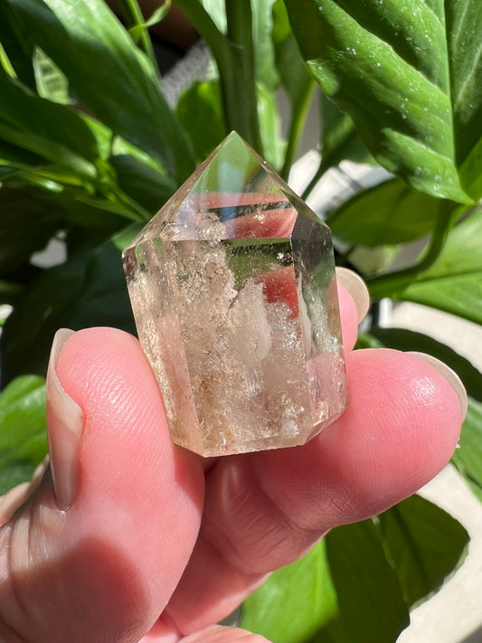 Clear Quartz Tower with Inclusions