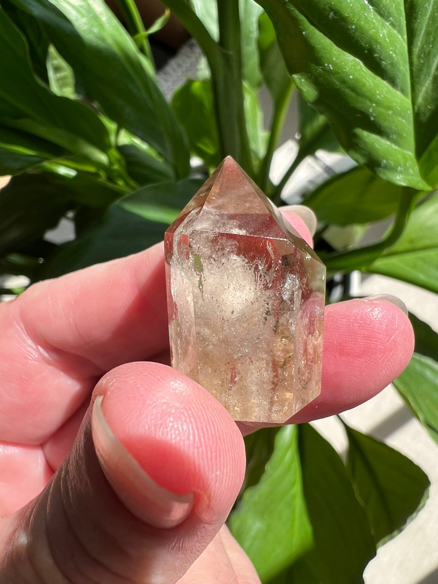 Clear Quartz Tower with Inclusions