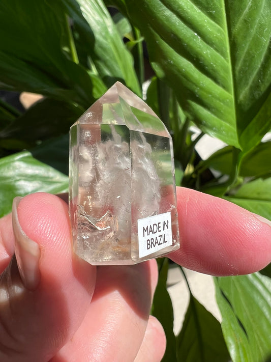 Clear Quartz Tower with Inclusions