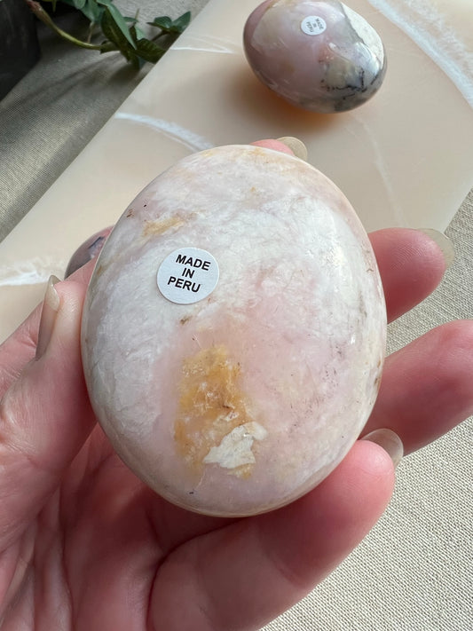 Peruvian Pink Opal Palmstone