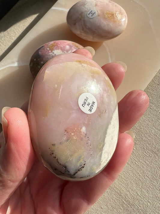 Peruvian Pink Opal Palmstone