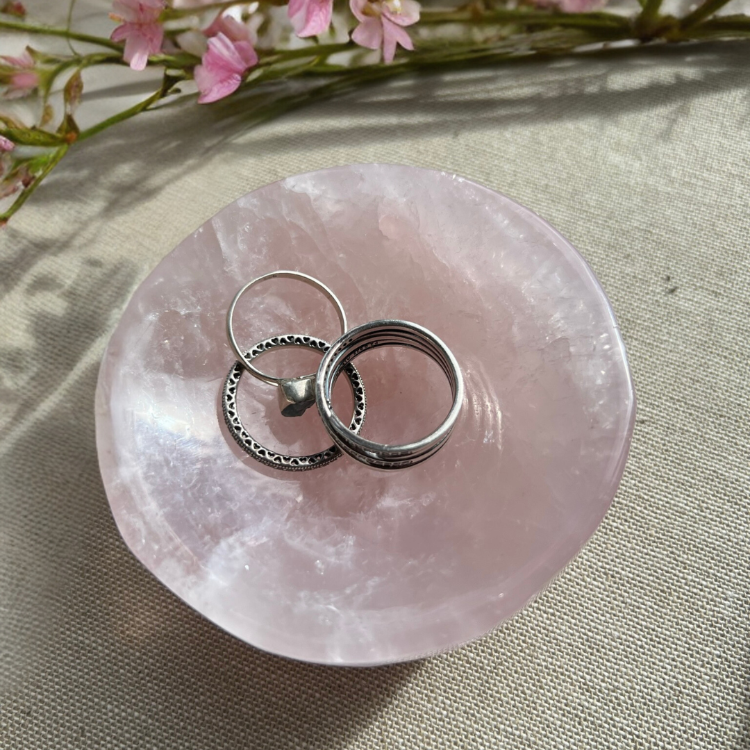 Rose Quartz Round Bowl