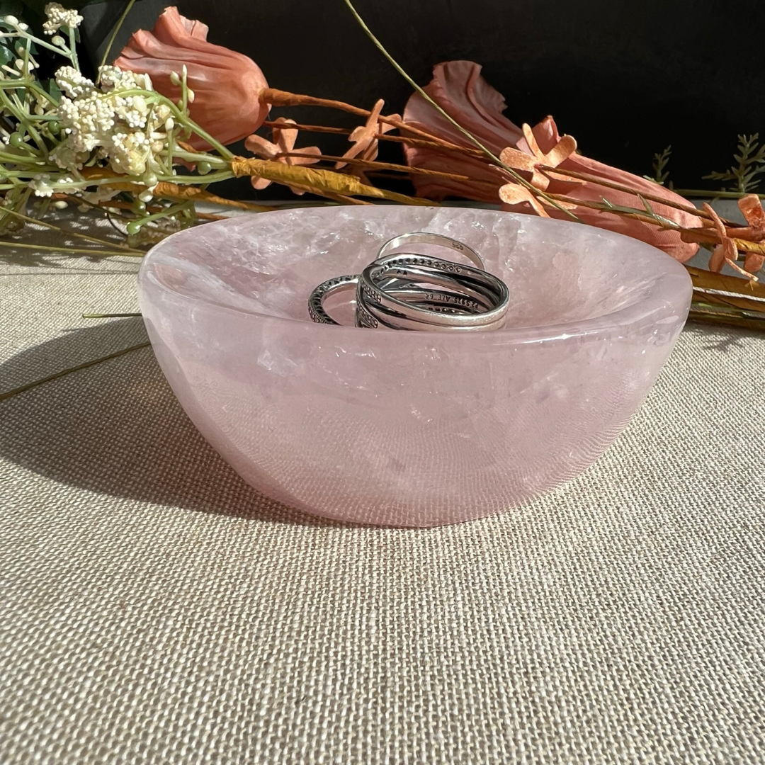 Rose Quartz Round Bowl