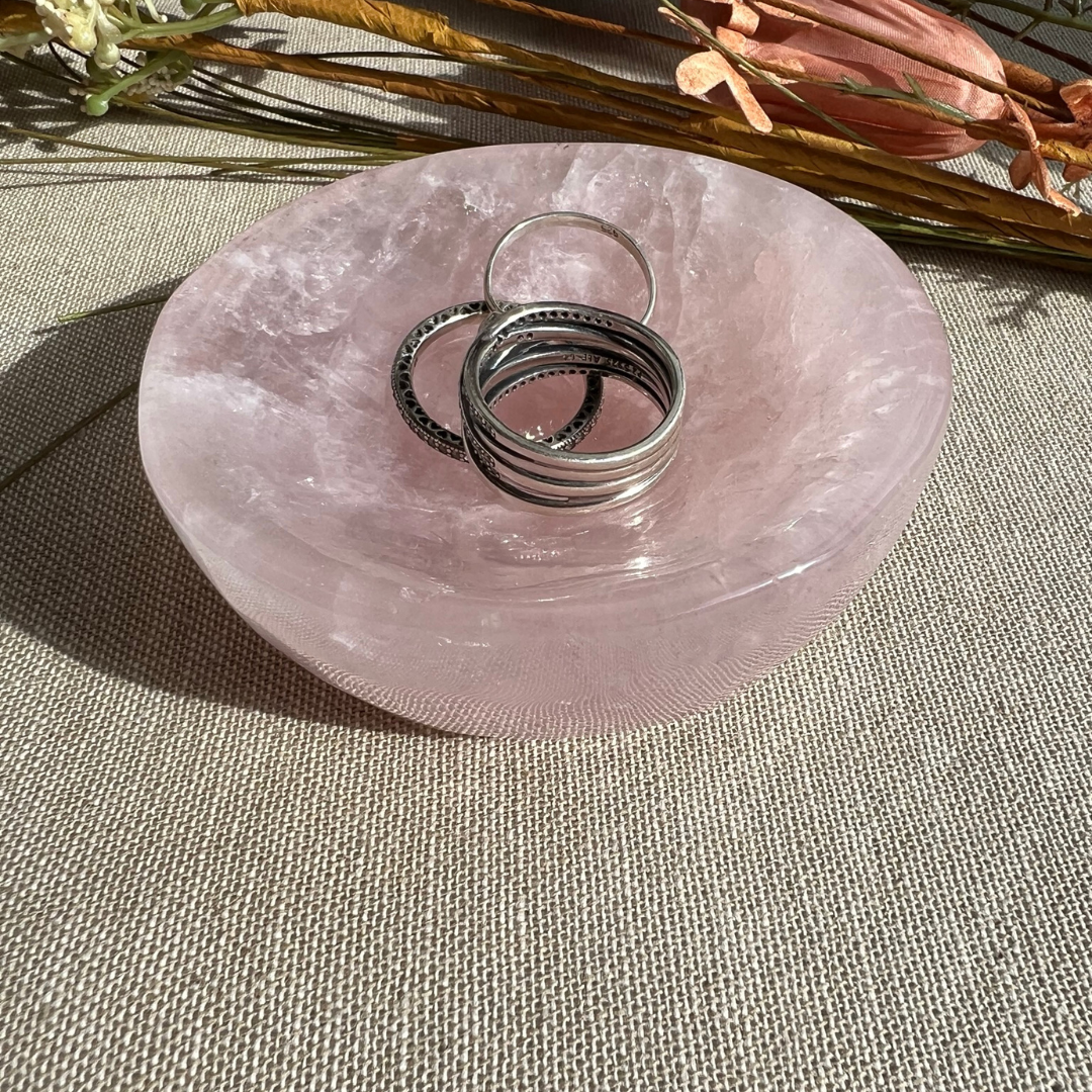 Rose Quartz Round Bowl