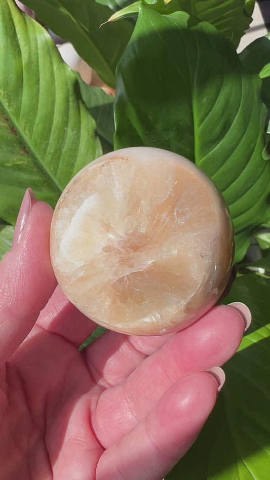 Scolecite & Stilbite Sphere