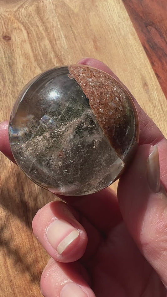 Lodolite/Garden Quartz Sphere