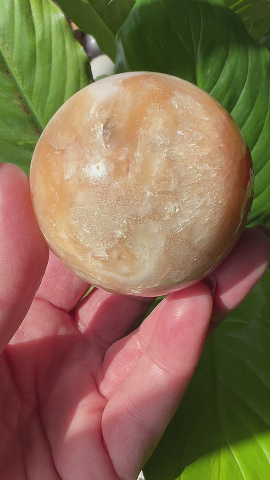 Scolecite & Stilbite Sphere