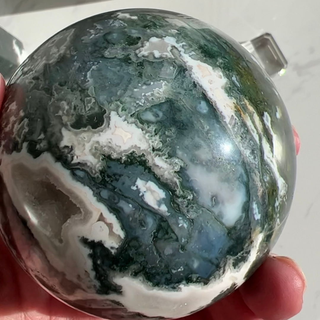 Moss Agate Sphere